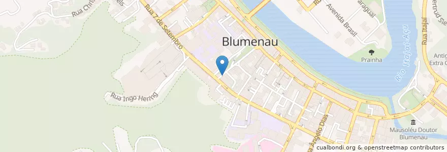 Mapa de ubicacion de Estação Café en البَرَازِيل, المنطقة الجنوبية, سانتا كاتارينا, Região Geográfica Intermediária De Blumenau, Microrregião De Blumenau, بلوميناو.