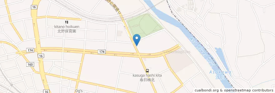 Mapa de ubicacion de らーめん たま家 en 日本, 東京都, 八王子市.