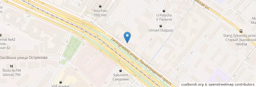 Mapa de ubicacion de Планета здоровья en ロシア, 中央連邦管区, モスクワ, Северный Административный Округ, Район Аэропорт.