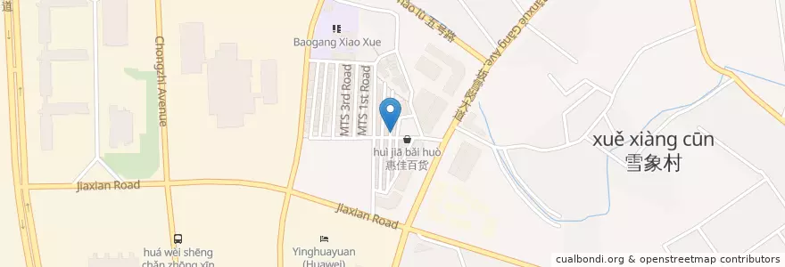 Mapa de ubicacion de 乡村菜馆 en چین, گوانگ‌دونگ, شنژن, 龙岗区.