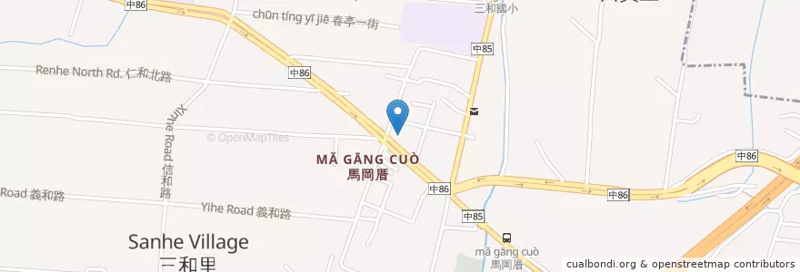Mapa de ubicacion de 清泉醫院 en Taiwan, Taichung, Distretto Di Daya.