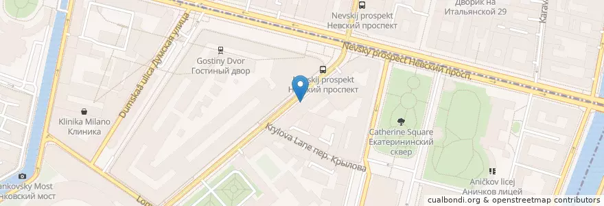 Mapa de ubicacion de Траттория en Russland, Föderationskreis Nordwest, Oblast Leningrad, Sankt Petersburg, Центральный Район, Округ № 78.