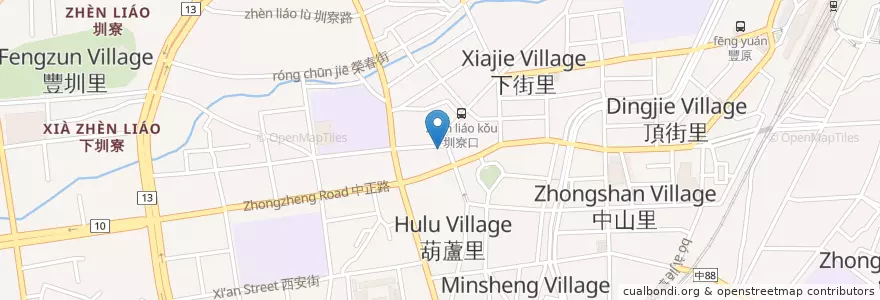 Mapa de ubicacion de 郵局 ATM en Taiwán, Taichung, 豐原區.