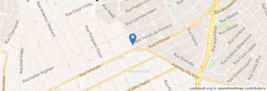 Mapa de ubicacion de Banco Itaú en Бразилия, Юго-Восточный Регион, Сан-Паулу, Região Geográfica Intermediária De São Paulo, Região Metropolitana De São Paulo, Região Imediata De São Paulo, Сан-Паулу.