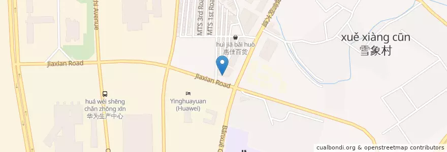 Mapa de ubicacion de 中国邮政储蓄银行 en الصين, غوانغدونغ, شنجن (الصين), 龙岗区.
