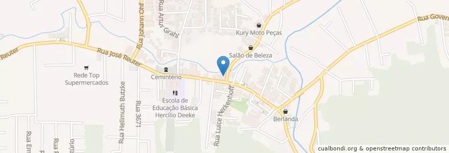 Mapa de ubicacion de Stylo Farma en البَرَازِيل, المنطقة الجنوبية, سانتا كاتارينا, Região Geográfica Intermediária De Blumenau, Microrregião De Blumenau, بلوميناو.