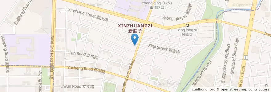 Mapa de ubicacion de 自由羊肉火鍋 en Tayvan, Kaohsiung, 左營區.