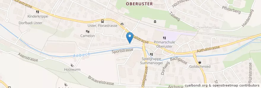 Mapa de ubicacion de Oppliger Kathrin en Suisse, Zurich, Bezirk Uster, Uster.