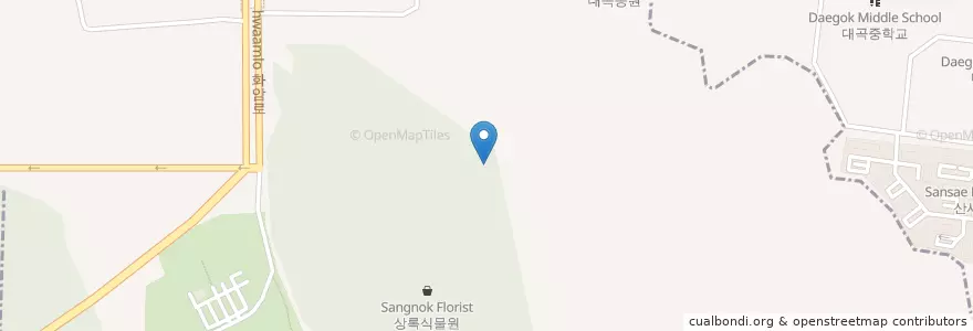 Mapa de ubicacion de 진천동 en Республика Корея, Тэгу, 달서구, 진천동.