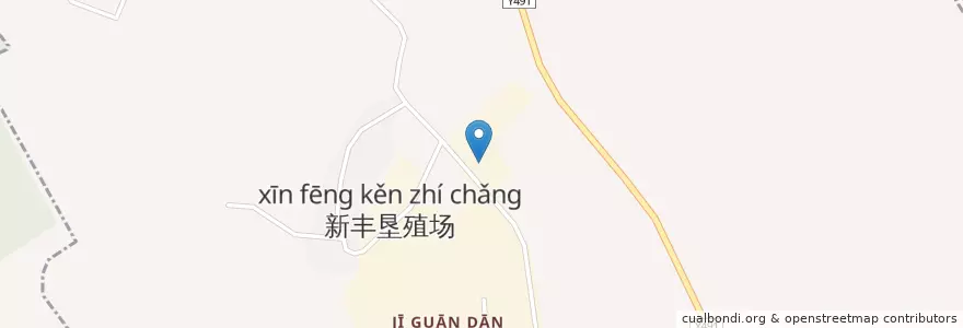 Mapa de ubicacion de 新丰垦殖场 en 中国, 江西省, 南昌市, 新建区, 新丰垦殖场.