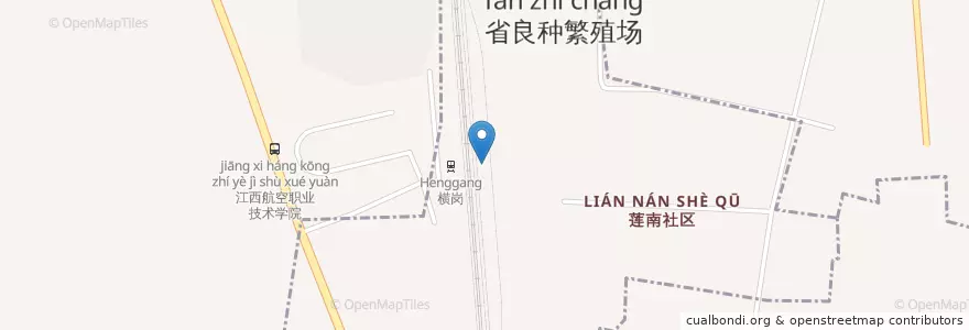 Mapa de ubicacion de 省良种繁殖场 en Çin, Jiangxi, Nanchang, 南昌县, 省良种繁殖场.