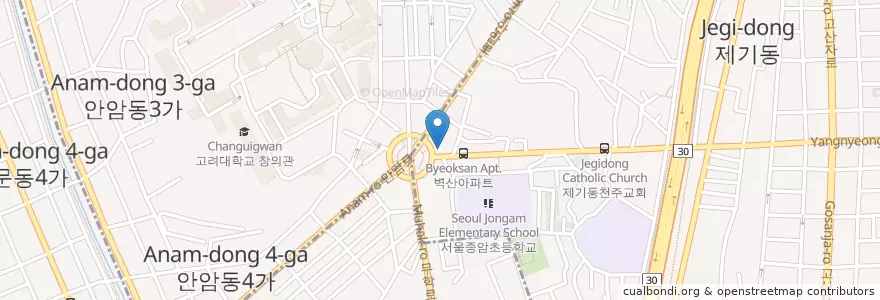 Mapa de ubicacion de 금창약국 en 大韓民国, ソウル, 東大門区.