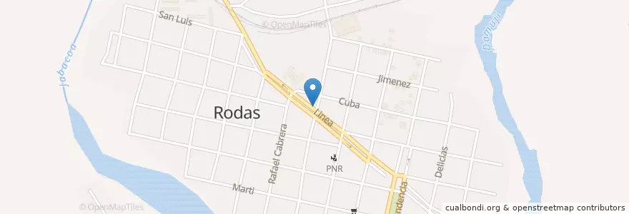 Mapa de ubicacion de Sala de Video en 쿠바, Cienfuegos, Rodas.