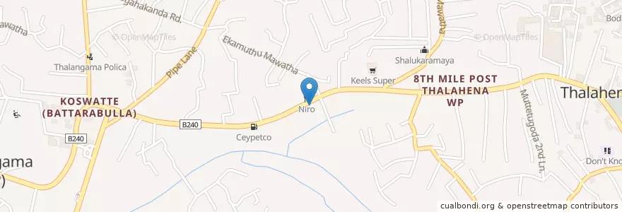 Mapa de ubicacion de Lush deli cafe en Шри-Ланка, Западная Провинция, Округ Коломбо.