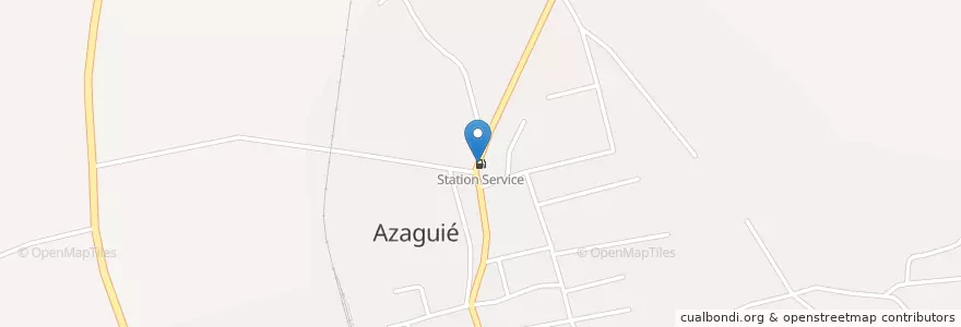 Mapa de ubicacion de Station Service en ساحل عاج, Lagunes, Agnéby-Tiassa.