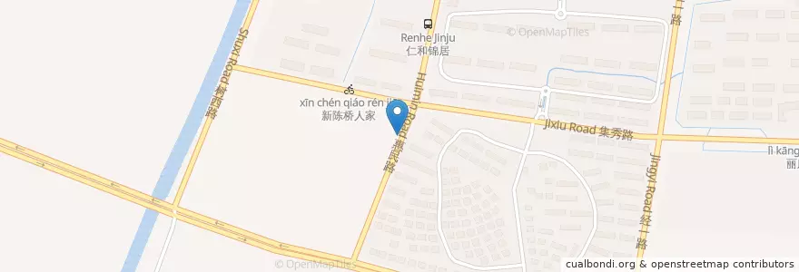 Mapa de ubicacion de 陈桥医院 en 中国, 南通市, 港闸区, 陈桥街道.