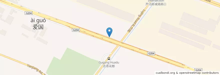 Mapa de ubicacion de 中集宿舍1 en 中国, 南通市, 港闸区, 天生港镇街道.