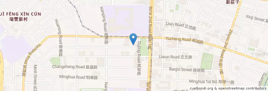 Mapa de ubicacion de 黑浮咖啡 en Taïwan, Kaohsiung, 鼓山區, 左營區.