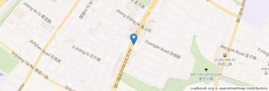 Mapa de ubicacion de 健身工廠專屬停車場 en Тайвань, Гаосюн, 左營區.
