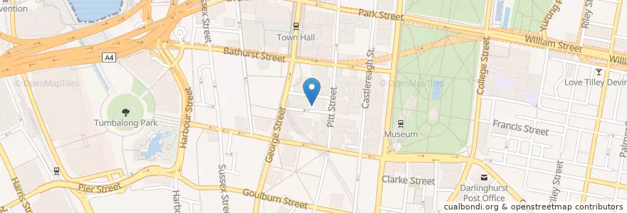 Mapa de ubicacion de Jumak en Australie, Nouvelle Galles Du Sud, Council Of The City Of Sydney, Sydney.