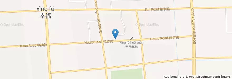 Mapa de ubicacion de 工行幸福分理处 en چین, 南通市, 港闸区, 幸福街道.