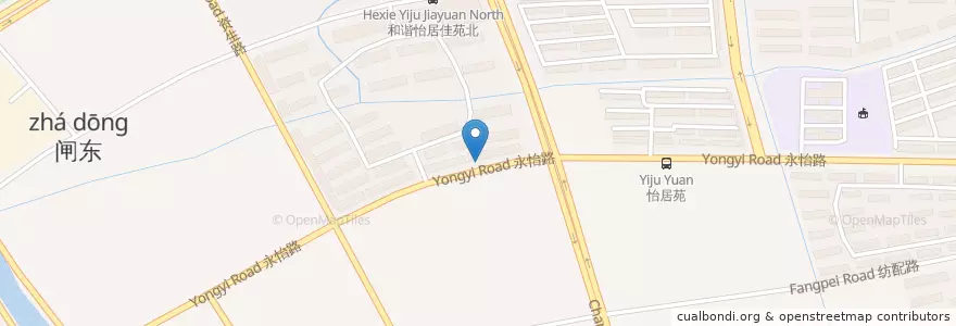 Mapa de ubicacion de 和谐佳苑 en Китай, 南通市, 港闸区, 唐闸镇街道.