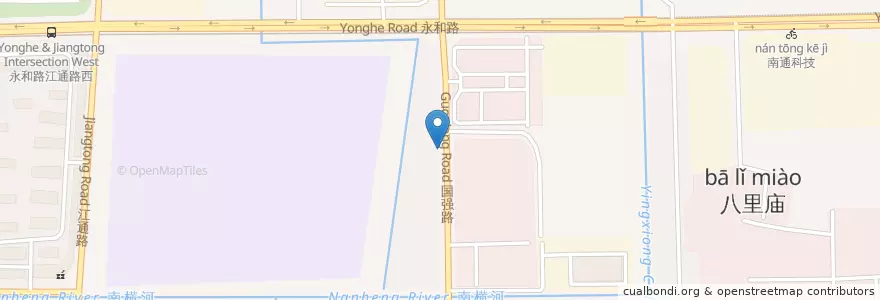 Mapa de ubicacion de 秦灶街办 en الصين, 南通市, 港闸区, 秦灶街道.