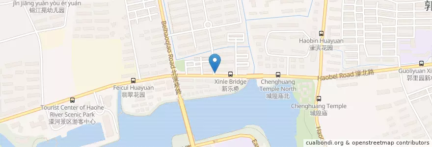 Mapa de ubicacion de 北濠桥东村南门 en 中国, 南通市, 崇川区, 和平桥街道.