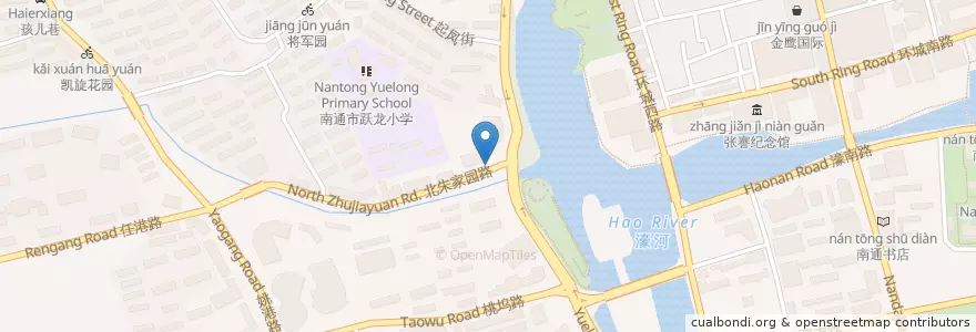 Mapa de ubicacion de 国际大厦 en China, 南通市, 崇川区.