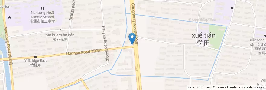 Mapa de ubicacion de 城管楼 en چین, 南通市, 崇川区.