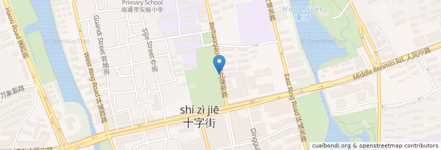 Mapa de ubicacion de 市民广场 en الصين, 南通市, 崇川区, 和平桥街道.