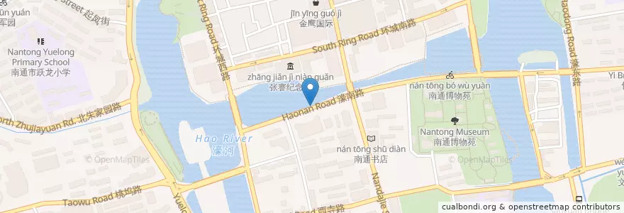 Mapa de ubicacion de 有斐大酒店 en China, 南通市, 崇川区, 新城桥街道.