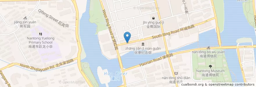 Mapa de ubicacion de 民政局东 en China, Nantong City, Chongchuan District, 和平桥街道.