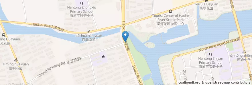 Mapa de ubicacion de 濠西书苑 en الصين, 南通市, 崇川区, 和平桥街道.