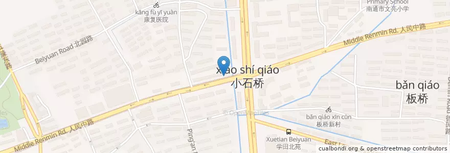 Mapa de ubicacion de 瑞景广场 en China, 南通市, 崇川区, 城东街道.