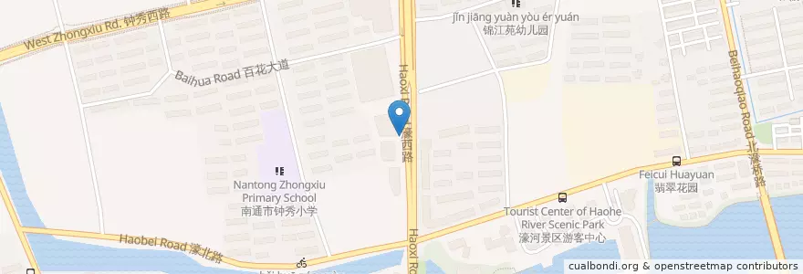 Mapa de ubicacion de 箭牌卫浴 en Çin, 南通市, 崇川区, 和平桥街道.