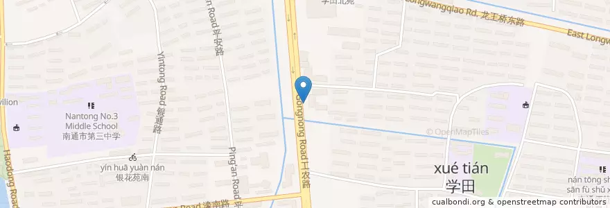Mapa de ubicacion de 联讯证劵 en 中国, 南通市, 崇川区, 学田街道, 城东街道.