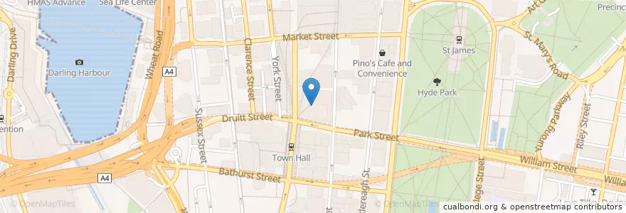 Mapa de ubicacion de Sushi Hotaru en أستراليا, نيوساوث ويلز, Council Of The City Of Sydney, Sydney.
