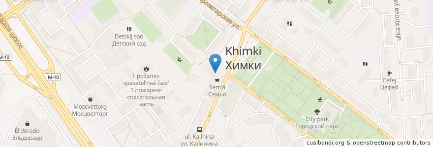 Mapa de ubicacion de Сбербанк en 俄罗斯/俄羅斯, Центральный Федеральный Округ, 莫斯科州, Городской Округ Химки.