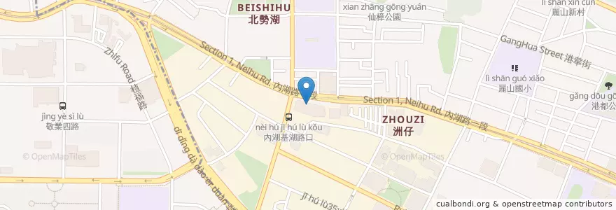 Mapa de ubicacion de 中國信託商業銀行 en تایوان, 新北市, تایپه, 內湖區.