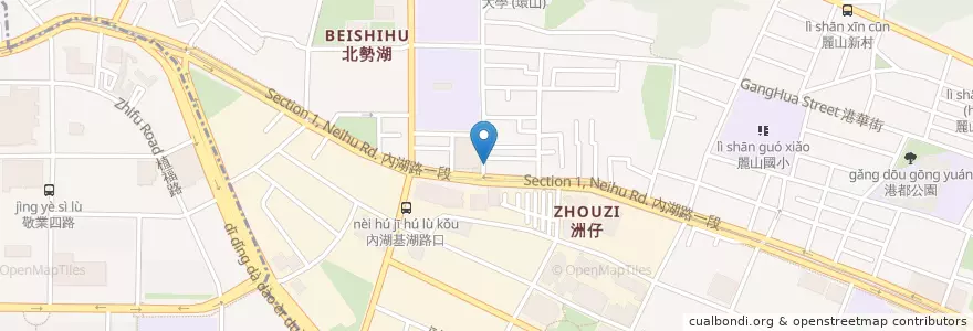 Mapa de ubicacion de 清心福全 en Taiwan, New Taipei, Taipei, Neihu District.