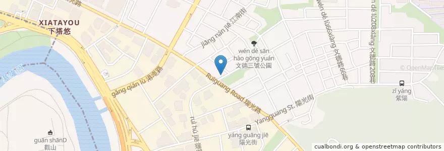 Mapa de ubicacion de 華盛頓幼兒園 en 타이완, 신베이 시, 타이베이시, 네이후 구.