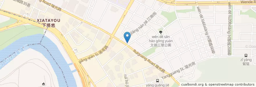 Mapa de ubicacion de 鬍鬚張魯肉飯 en Taiwan, 新北市, Taipé, 內湖區.
