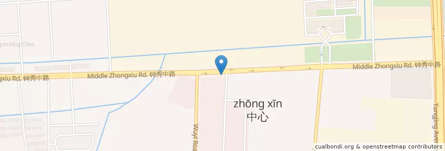 Mapa de ubicacion de 新世界小商品批发市场 en Çin, 南通市, 崇川区, 钟秀街道.