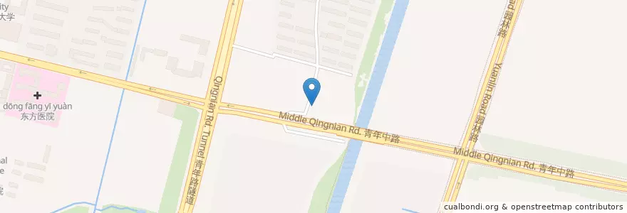 Mapa de ubicacion de 紫东花苑 en 中国, 南通市, 崇川区, 文峰街道.