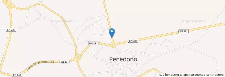 Mapa de ubicacion de Penedono en Portogallo, Nord, Viseu, Douro, Penedono, U.F Penedono E Granja.