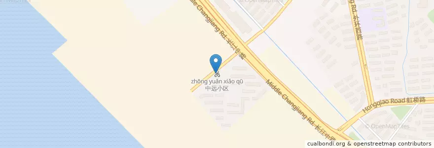 Mapa de ubicacion de 中远小区 en China, Nantong City, Chongchuan District, 任港街道.