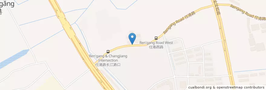 Mapa de ubicacion de 五一职工苑 en Китай, 南通市, 崇川区, 任港街道.