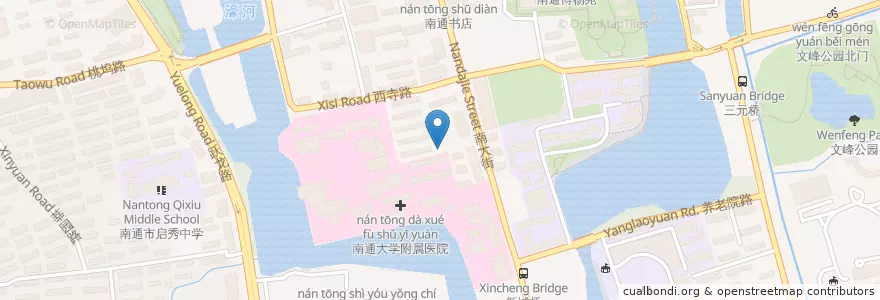 Mapa de ubicacion de 伶工学社 en چین, 南通市, 崇川区, 新城桥街道.