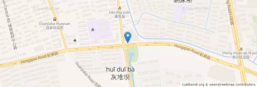 Mapa de ubicacion de 虹桥夜市 en China, 南通市, 崇川区, 文峰街道, 新城桥街道.